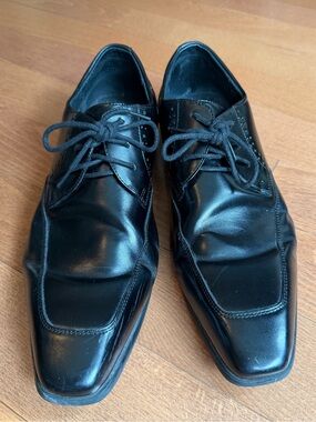 Stacy Adams Black Leather Manchester Oxford Dress Shoes Men's Size 9.5 M